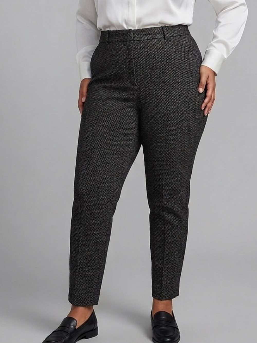 SUKO JEANS Grey and Black Stretch Zip Front Pants size 20